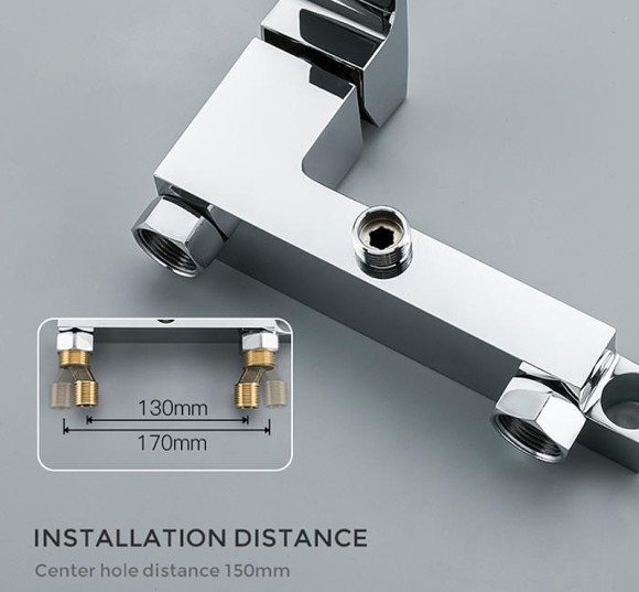 Гигиенический душ со смесителем Gappo G07 G2007 Хром