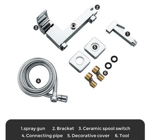 Гигиенический душ со смесителем Gappo G07 G2007 Хром