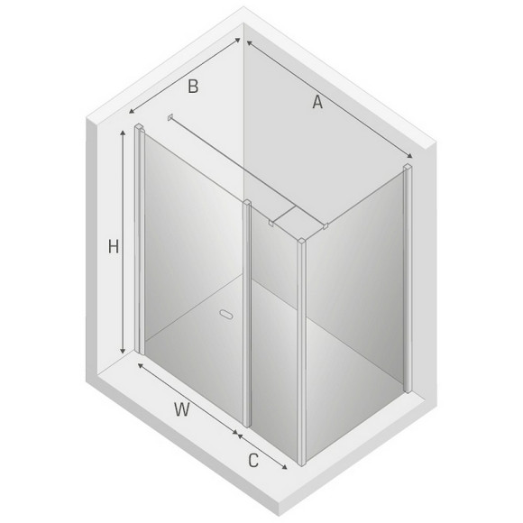 Душевой уголок New Trendy New Soleo Chrome 110х70 K-0635 профиль Хром стекло прозрачное Душевой уголок New Trendy New Soleo Chrome 110х70 K-0635 профиль Хром стекло прозрачное