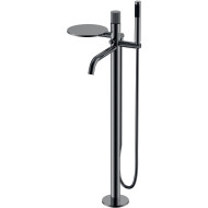 Смеситель для ванны Boheme Stick 129-SGM.3 Оружейная сталь глянцевая