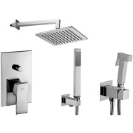 Душевая система Paffoni Elle KITZEL015CR/MKING с гигиеническим душем Хром Душевая система Paffoni Elle KITZEL015CR/MKING с гигиеническим душем Хром