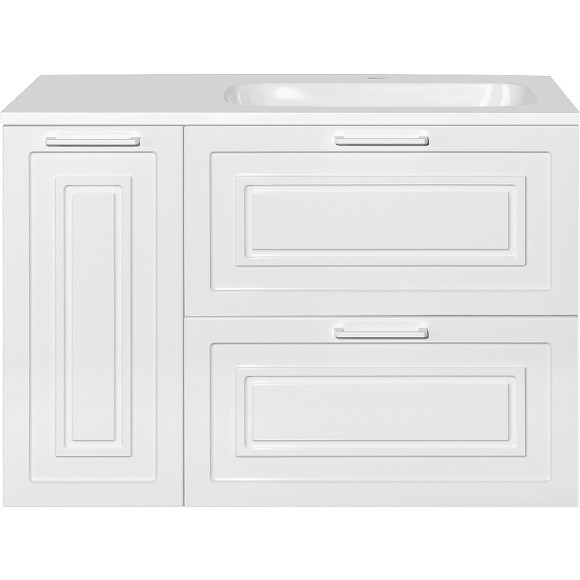 Тумба под раковину Style Line Альба 90 R Люкс Plus ЛС-000010054 Белая Тумба под раковину Style Line Альба 90 R Люкс Plus ЛС-000010054 Белая