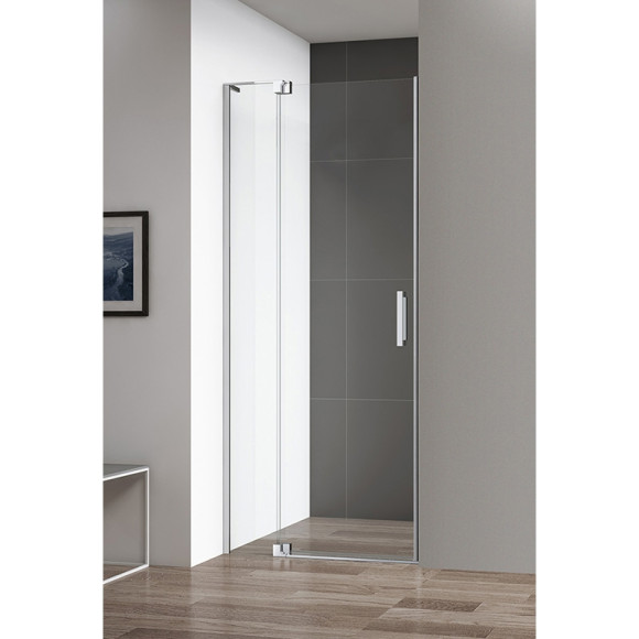 Душевая дверь в нишу Cezares Slider B1 80/90 Прозрачное стекло, профиль хром Душевая дверь в нишу Cezares Slider B1 80/90 Прозрачное стекло, профиль хром