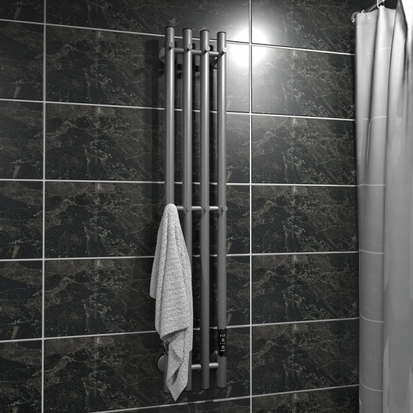 Электрический полотенцесушитель Маргроид Inaro 1200x210 Inaro-12018-1049-7024R правый Графитовый серый