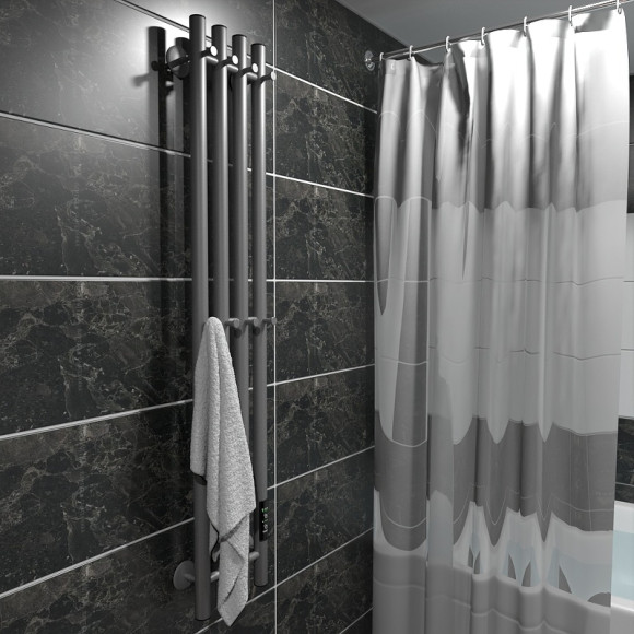 Электрический полотенцесушитель Маргроид Inaro 1200x210 Inaro-12018-1049-7024R правый Графитовый серый