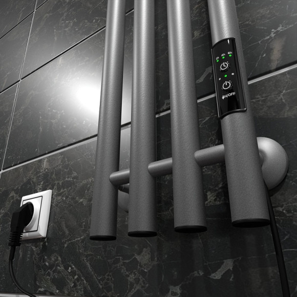 Электрический полотенцесушитель Маргроид Inaro 1200x210 Inaro-12018-1049-7024R правый Графитовый серый