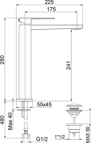 Смеситель для раковины Webert Pegaso PE830402010 Золото матовое Смеситель для раковины Webert Pegaso PE830402010 Золото матовое