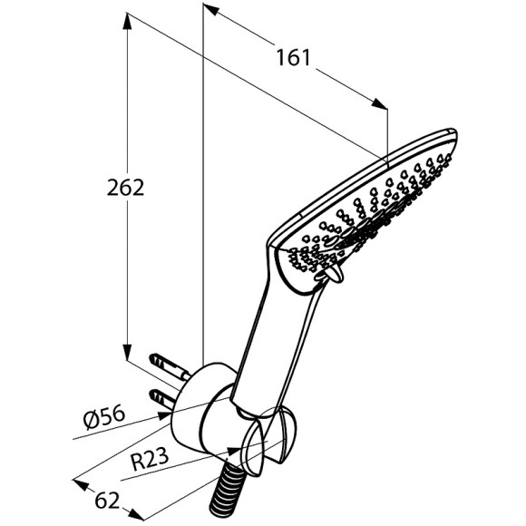 Душевой гарнитур Kludi Fizz 6775087-00 Черный матовый Хром Душевой гарнитур Kludi Fizz 6775087-00 Черный матовый Хром