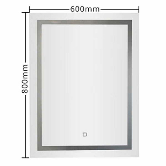 Зеркало Gappo 60 G601 с подсветкой с сенсорным выключателем Зеркало Gappo 60 G601 с подсветкой с сенсорным выключателем