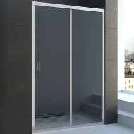 Душевая дверь Veconi Vianno VN-46 130 VN46-130-01-C5 профиль Хром стекло прозрачное