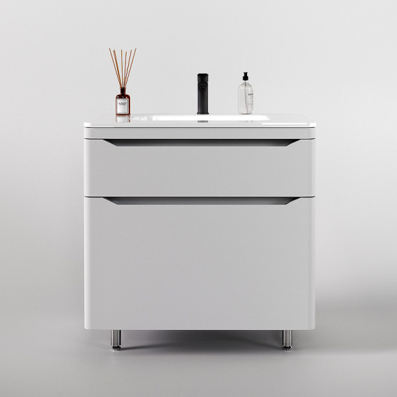 Тумба под раковину Style Line Марелла 80 Люкс Plus СС-00002401 Белый матовый антискрейтч Тумба под раковину Style Line Марелла 80 Люкс Plus СС-00002401 Белый матовый антискрейтч