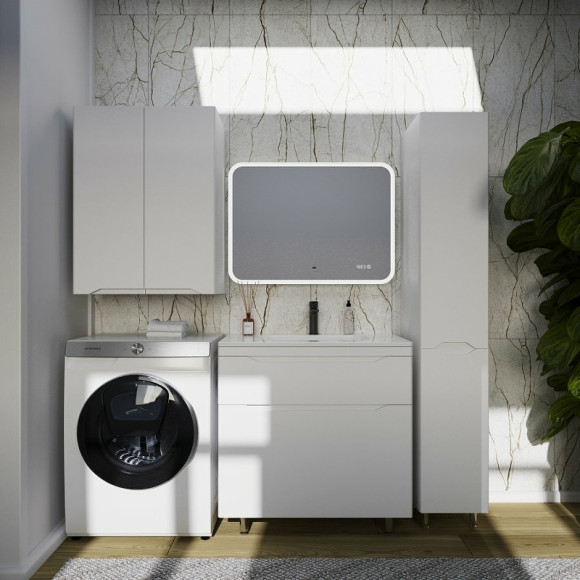 Тумба под раковину Style Line Марелла 80 Люкс Plus СС-00002401 Белый матовый антискрейтч Тумба под раковину Style Line Марелла 80 Люкс Plus СС-00002401 Белый матовый антискрейтч