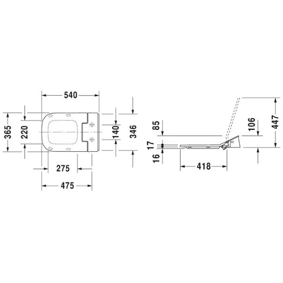 Крышка биде Duravit SensoWash Slim 611300002304300 с Микролифтом Крышка биде Duravit SensoWash Slim 611300002304300 с Микролифтом