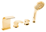 Смеситель на борт ванны Rav Slezak Dunaj D467.5PZ золотой