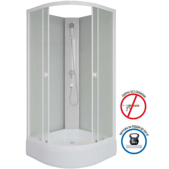 Душевая кабина Niagara Promo 80x80 P80/26/MT/BK без гидромассажа Душевая кабина Niagara Promo 80x80 P80/26/MT/BK без гидромассажа