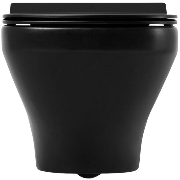 Унитаз BelBagno Sela BB3201CHR-MB/BB3201SC-MB подвесной Черный матовый с сиденьем Микролифт Унитаз BelBagno Sela BB3201CHR-MB/BB3201SC-MB подвесной Черный матовый с сиденьем Микролифт