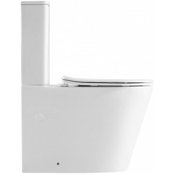 Унитаз компакт Abber Bequem AC1112TMW Белый матовый с бачком и сиденьем Микролифт Унитаз компакт Abber Bequem AC1112TMW Белый матовый с бачком и сиденьем Микролифт