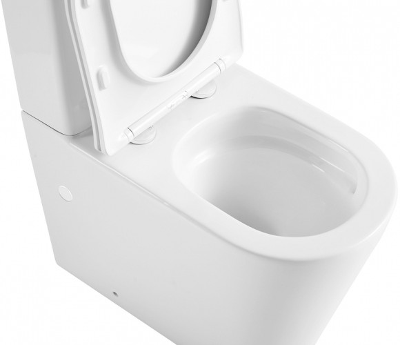 Унитаз компакт Abber Bequem AC1112TMW Белый матовый с бачком и сиденьем Микролифт Унитаз компакт Abber Bequem AC1112TMW Белый матовый с бачком и сиденьем Микролифт