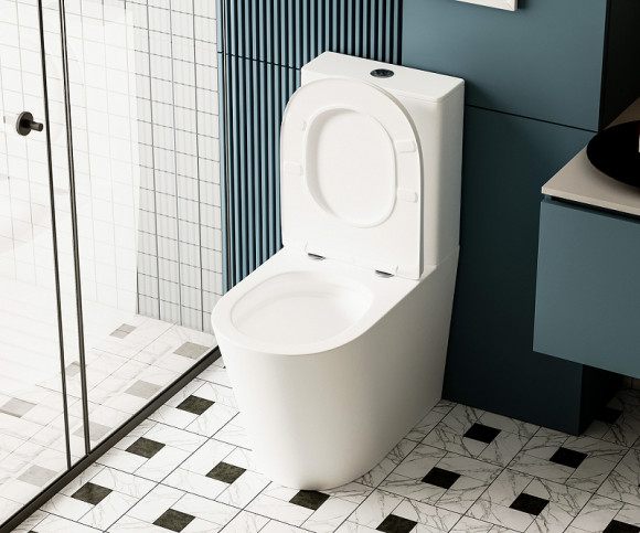 Унитаз компакт Abber Bequem AC1112TMW Белый матовый с бачком и сиденьем Микролифт Унитаз компакт Abber Bequem AC1112TMW Белый матовый с бачком и сиденьем Микролифт