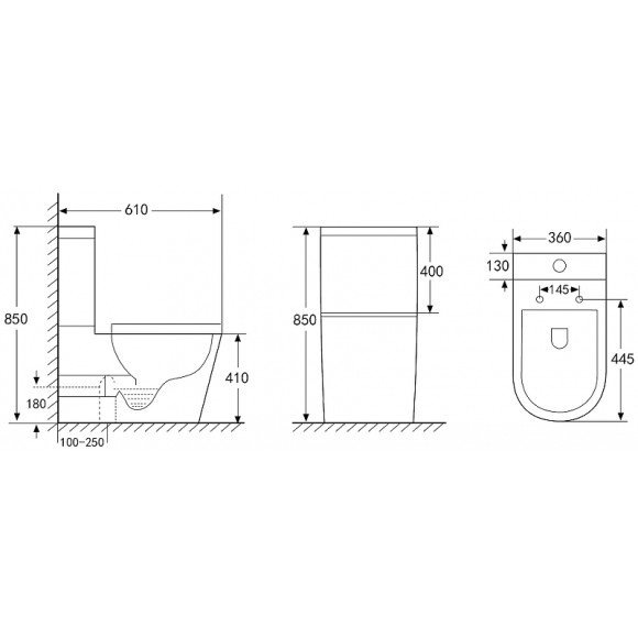 Унитаз компакт Abber Bequem AC1112TMW Белый матовый с бачком и сиденьем Микролифт Унитаз компакт Abber Bequem AC1112TMW Белый матовый с бачком и сиденьем Микролифт
