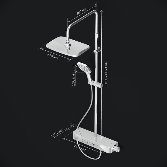 Душевая система AM.PM Func F078F700 Хром