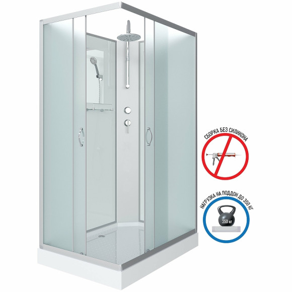 Душевая кабина Niagara Classic 110х80 NG-43185-14QBKT без гидромассажа Душевая кабина Niagara Classic 110х80 NG-43185-14QBKT без гидромассажа