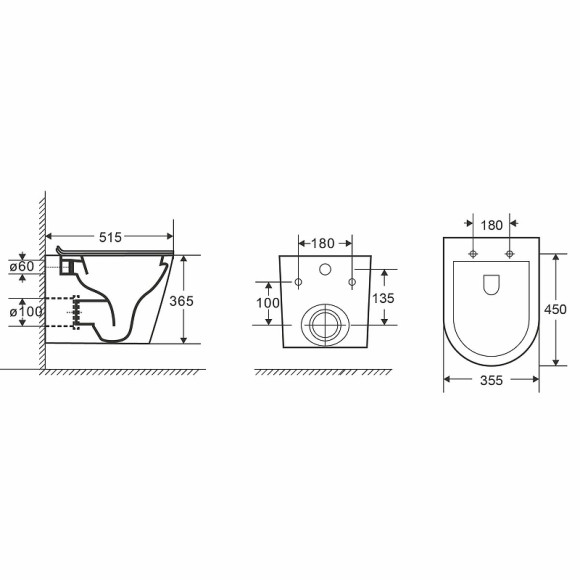 Унитаз Point Виктория PN41061 подвесной с сиденьем Микролифт Унитаз Point Виктория PN41061 подвесной с сиденьем Микролифт