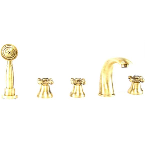 Смеситель на борт ванны Webert Armony AM730401065 Бронза