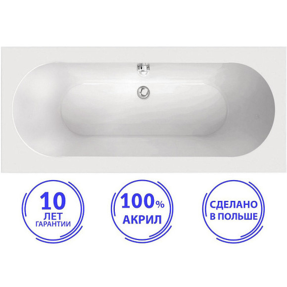 Акриловая ванна C-Bath Cora 170x70 CBQ001001 без гидромассажа