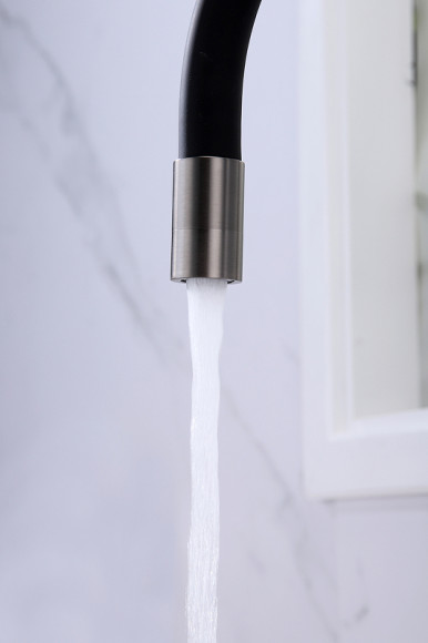 Смеситель для кухни Paulmark Salix Sa213419-GM Вороненая сталь