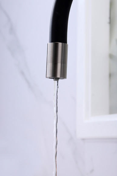 Смеситель для кухни Paulmark Salix Sa213419-GM Вороненая сталь