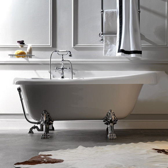 Акриловая ванна Kerasan Retro 170x77 105590 Белый Хром