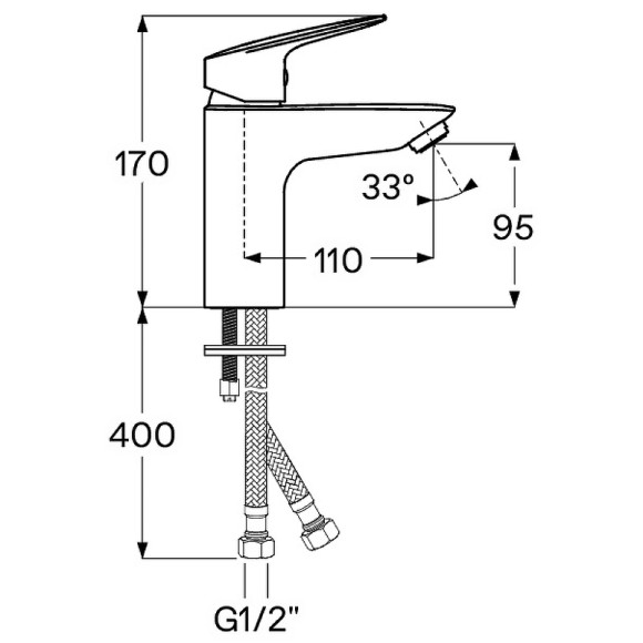 Смеситель для раковины Santek Таос WH5A02009C001 Хром