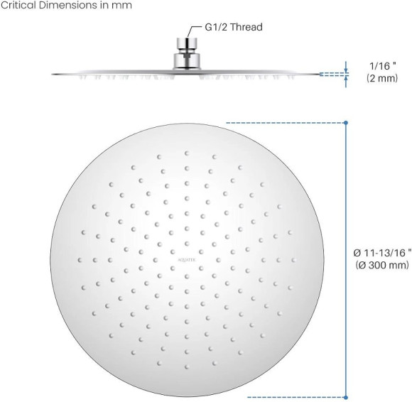 Верхний душ Aquatek AQ2075CR Хром Верхний душ Aquatek AQ2075CR Хром