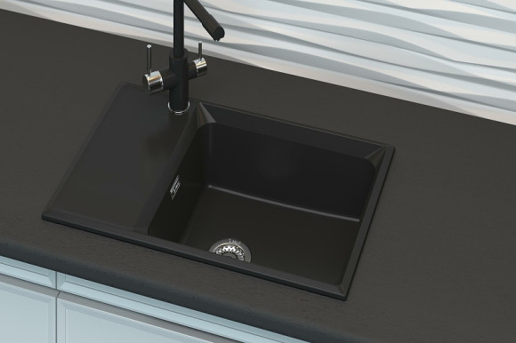 Кухонная мойка Point Этна 78 PN3012B Черная Кухонная мойка Point Этна 78 PN3012B Черная