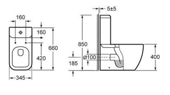 Унитаз BelBagno Alpina BB10100CP без бачка и сиденья