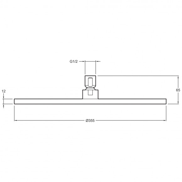 Верхний душ Jacob Delafon Katalyst E13691-CP Хром Верхний душ Jacob Delafon Katalyst E13691-CP Хром