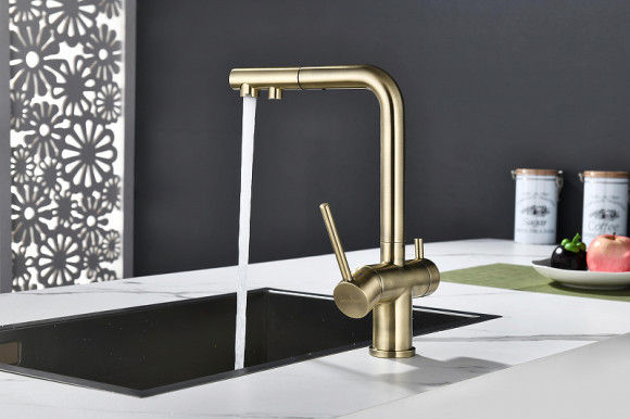 Смеситель для кухни Paulmark Serpentine Se213222-BR Бронза Смеситель для кухни Paulmark Serpentine Se213222-BR Бронза