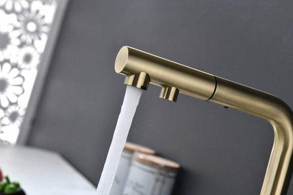 Смеситель для кухни Paulmark Serpentine Se213222-BR Бронза Смеситель для кухни Paulmark Serpentine Se213222-BR Бронза