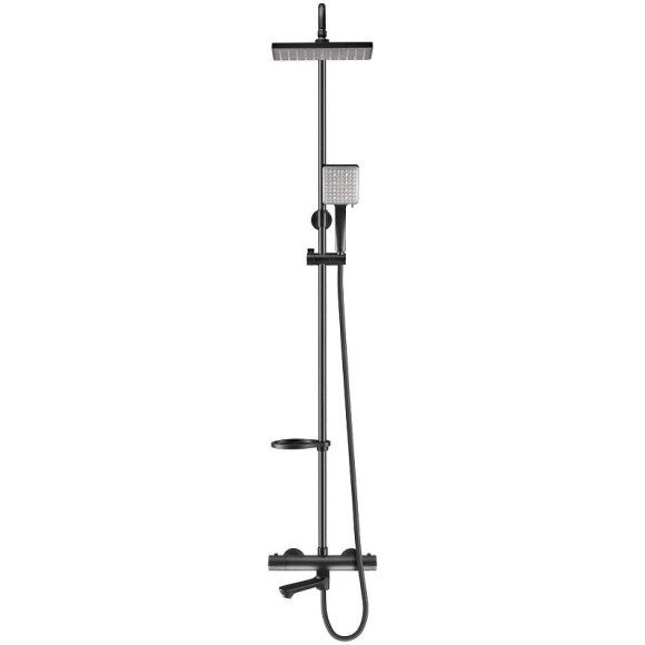 Душевая система Swedbe Hermes 5117B с термостатом Черная матовая Душевая система Swedbe Hermes 5117B с термостатом Черная матовая