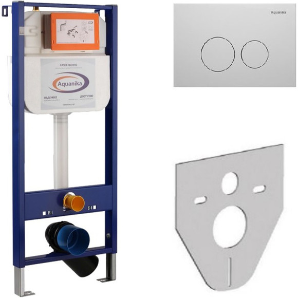 Инсталляция Aquanika Basic 10.702.450.02.05W для унитаза с Белой клавишей смыва Инсталляция Aquanika Basic 10.702.450.02.05W для унитаза с Белой клавишей смыва