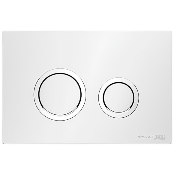 Инсталляция WasserKRAFT Abens 20TLT.010.ME.BL.WH01 для унитаза Черное стекло с Белой клавишей смыва