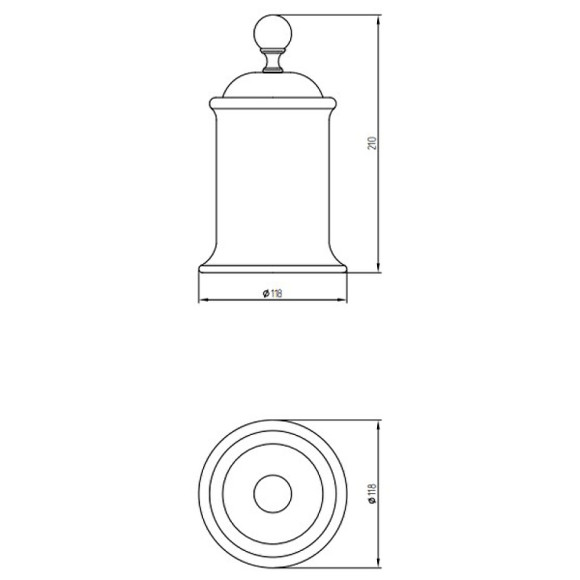 Контейнер для хранения Migliore Provance 17650 Хром Белый