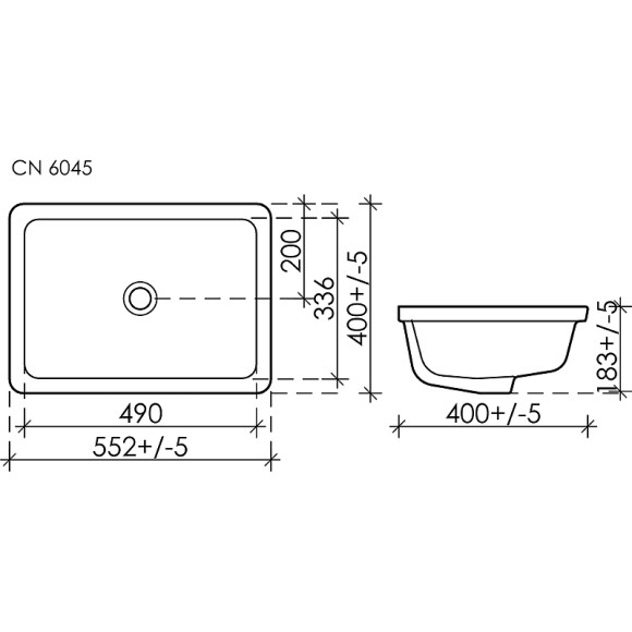 Раковина Ceramicanova Element 55 CN6045 Белая Раковина Ceramicanova Element 55 CN6045 Белая