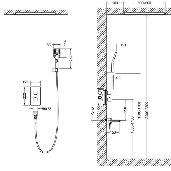 Душевая система Timo Petruma SX-5019/03SM Черный Душевая система Timo Petruma SX-5019/03SM Черный