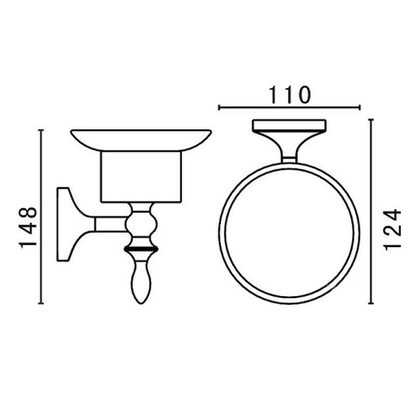Мыльница Art&Max Bohemia AM-E-4299-Cr Хром Мыльница Art&Max Bohemia AM-E-4299-Cr Хром