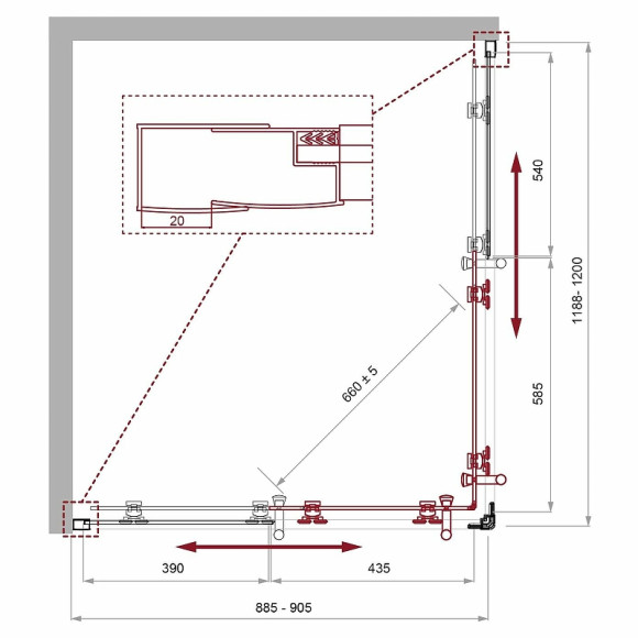 Душевой уголок BelBagno Uno 120х90 UNO-195-AH-2-120/90-P-NERO профиль Черный матовый стекло рифленое Душевой уголок BelBagno Uno 120х90 UNO-195-AH-2-120/90-P-NERO профиль Черный матовый стекло рифленое