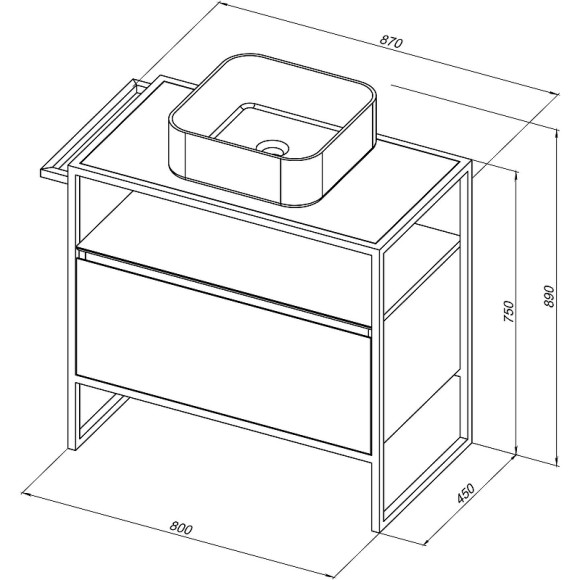 Тумба под раковину Allen Brau Priority 80 1.31002.PWM Папирус матовый Тумба под раковину Allen Brau Priority 80 1.31002.PWM Папирус матовый