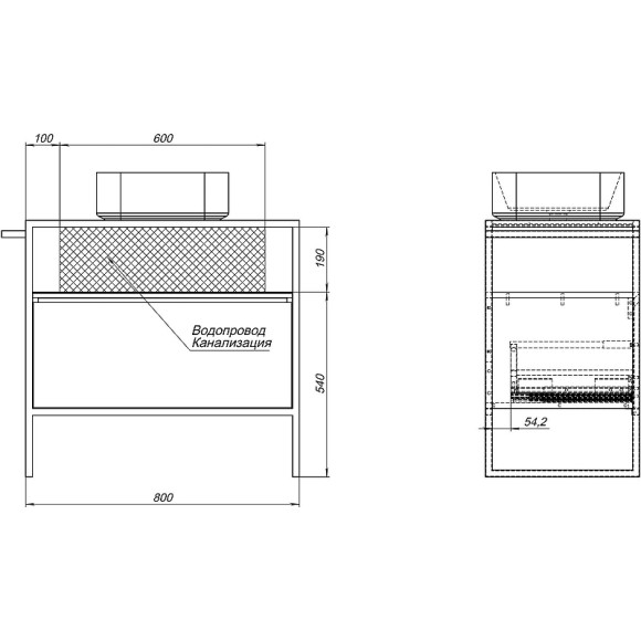 Тумба под раковину Allen Brau Priority 80 1.31002.PWM Папирус матовый Тумба под раковину Allen Brau Priority 80 1.31002.PWM Папирус матовый