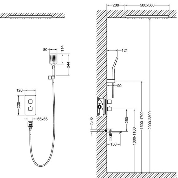 Душевая система Timo Petruma SX-5019/00SM Хром Душевая система Timo Petruma SX-5019/00SM Хром